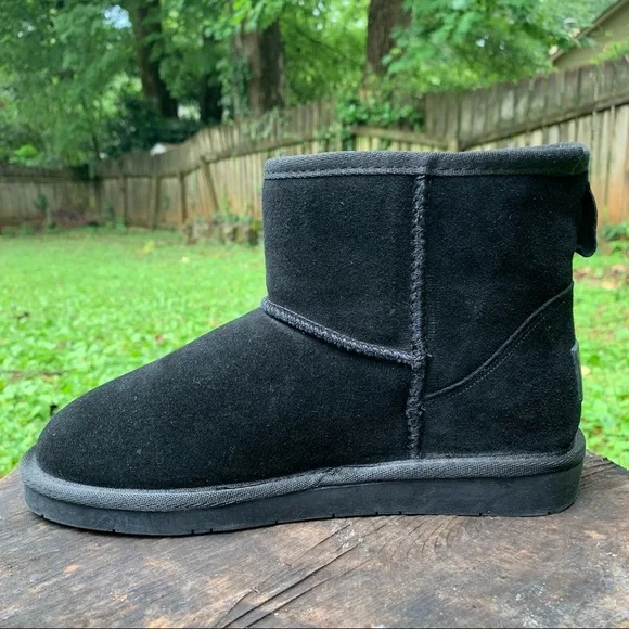 ZGR Classic Winter black suede snow ankle boots 7 - Picture 11 of 16